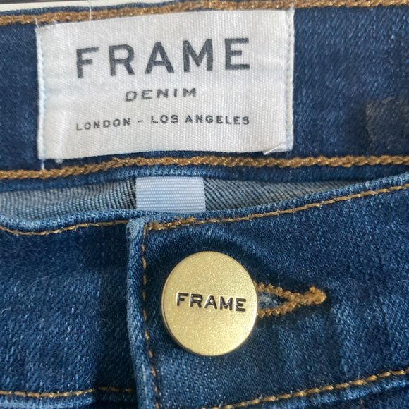 Frame Denim Dark Blue Flare Jeans - Picture 4 of 4